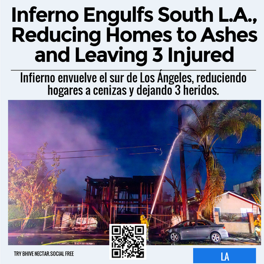 Inferno Engulfs South L.A., Reducing Homes to Ashes and Leaving 3 Injured