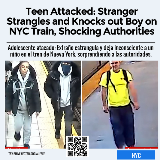 Teen Attacked: Stranger Strangles and Knocks out Boy on NYC Train, Shocking Authorities