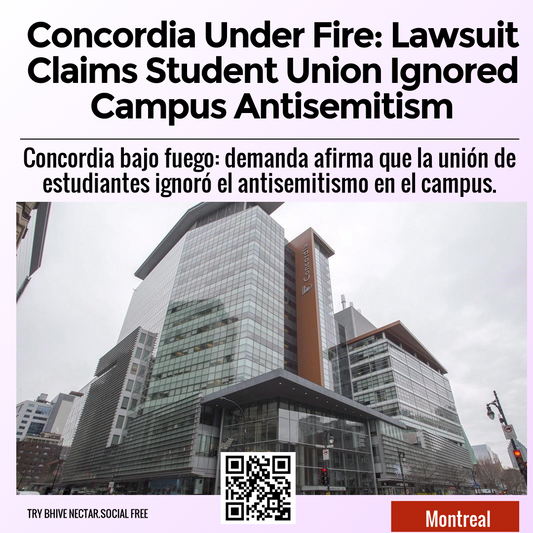 Concordia Under Fire: Lawsuit Claims Student Union Ignored Campus Antisemitism