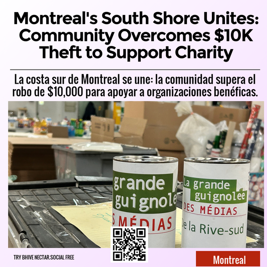 Montreal's South Shore Unites: Community Overcomes $10K Theft to Support Charity