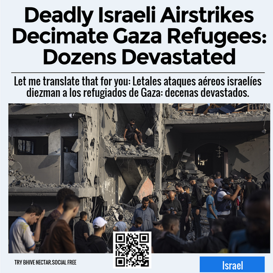 Deadly Israeli Airstrikes Decimate Gaza Refugees: Dozens Devastated