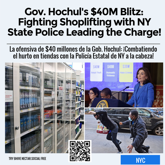 Gov. Hochul's $40M Blitz: Fighting Shoplifting with NY State Police Leading the Charge!