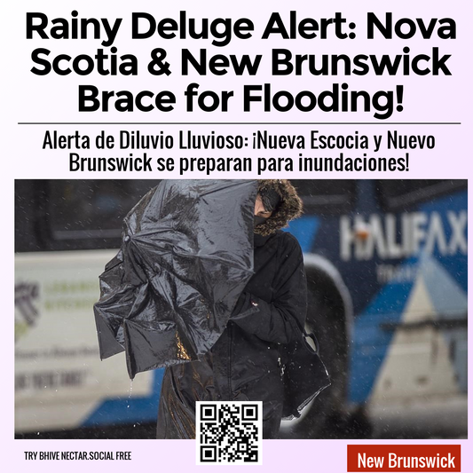 Rainy Deluge Alert: Nova Scotia & New Brunswick Brace for Flooding!