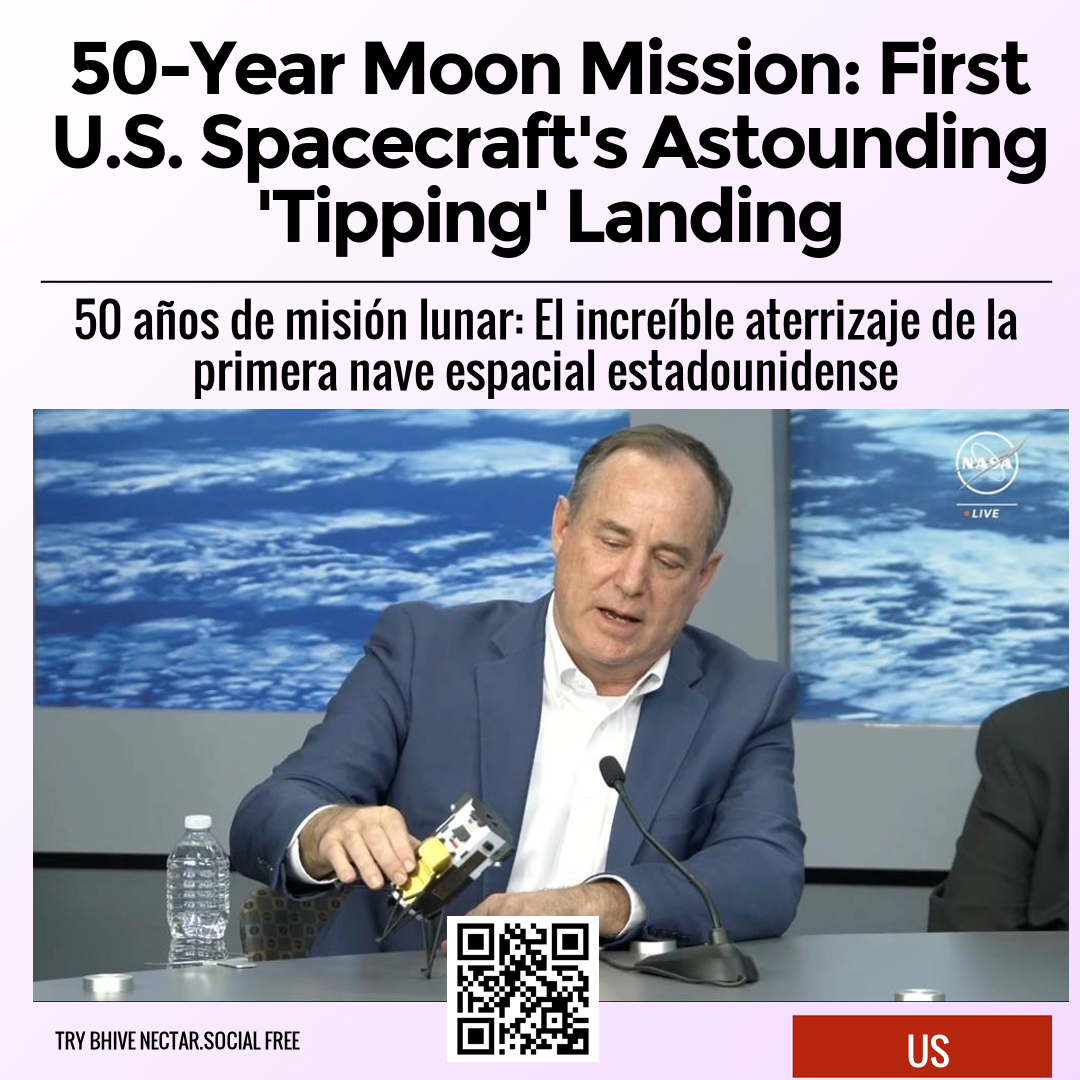 50-Year Moon Mission: First U.S. Spacecraft's Astounding 'Tipping' Landing