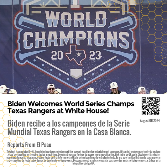 Biden Welcomes World Series Champs Texas Rangers at White House!