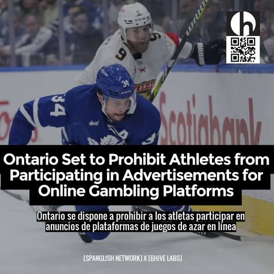 Ontario Set to Prohibit Athletes from Participating in Advertisements for Online Gambling Platforms