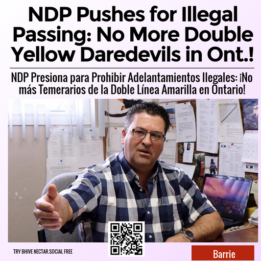 NDP Pushes for Illegal Passing: No More Double Yellow Daredevils in Ont.!