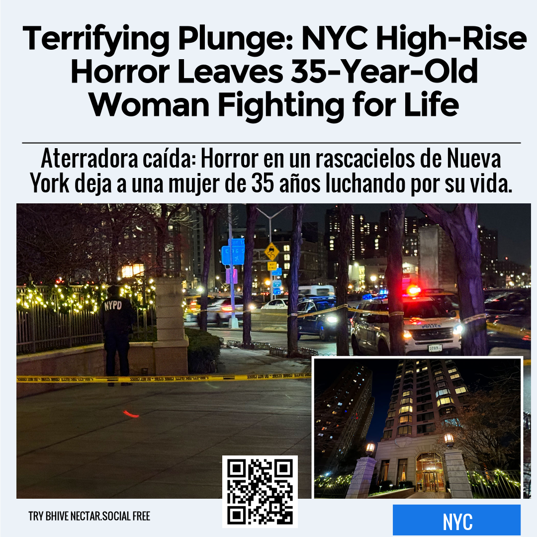 Terrifying Plunge: NYC High-Rise Horror Leaves 35-Year-Old Woman Fighting for Life