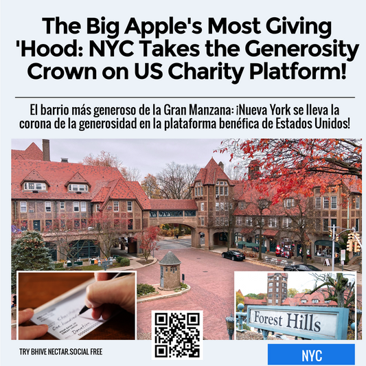 The Big Apple's Most Giving 'Hood: NYC Takes the Generosity Crown on US Charity Platform!