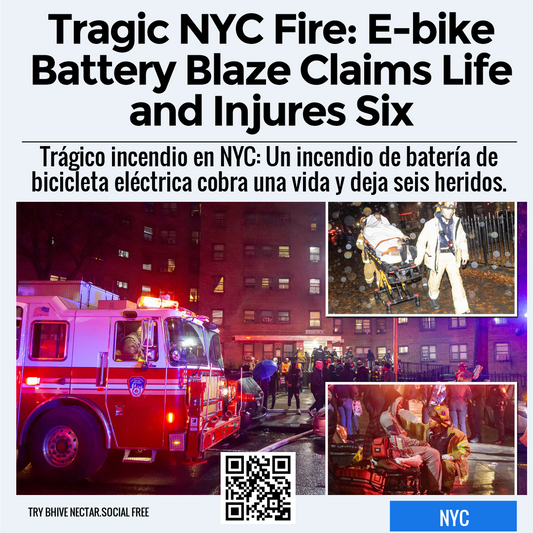 Tragic NYC Fire: E-bike Battery Blaze Claims Life and Injures Six