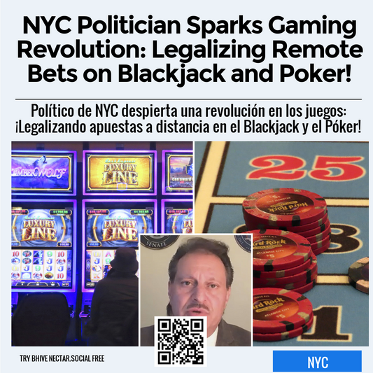 NYC Politician Sparks Gaming Revolution: Legalizing Remote Bets on Blackjack and Poker!