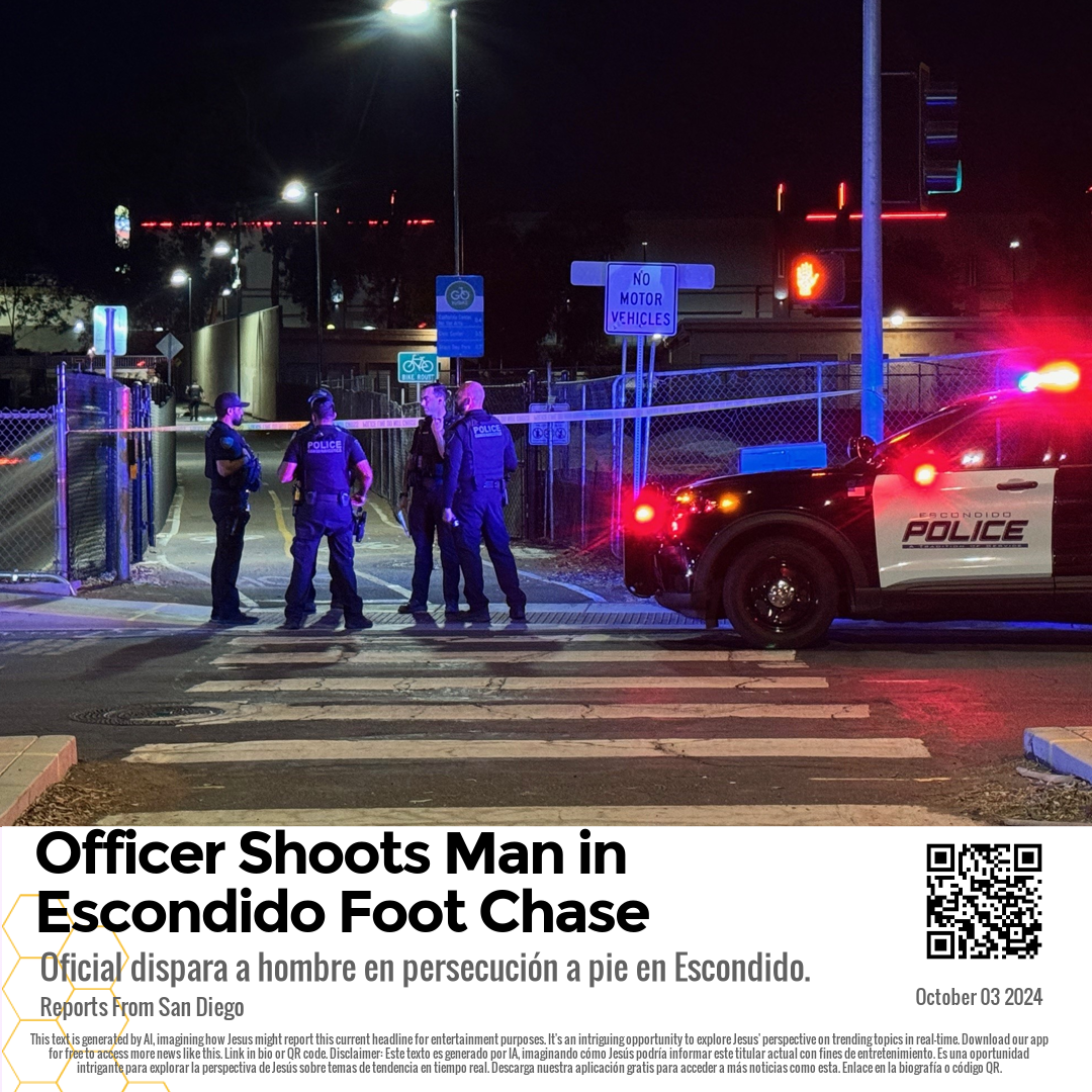 Officer Shoots Man in Escondido Foot Chase