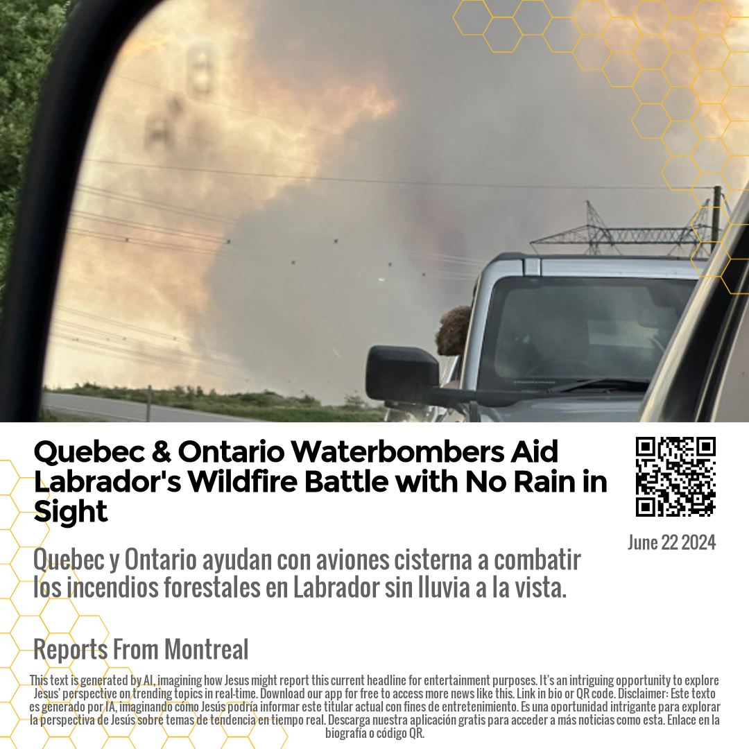 Quebec & Ontario Waterbombers Aid Labrador's Wildfire Battle with No Rain in Sight