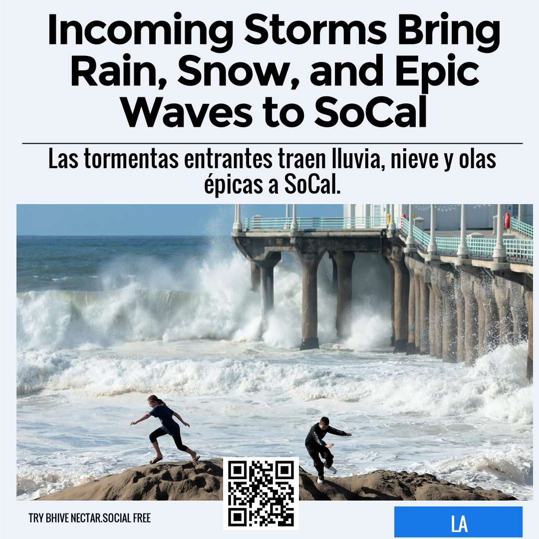 Incoming Storms Bring Rain, Snow, and Epic Waves to SoCal