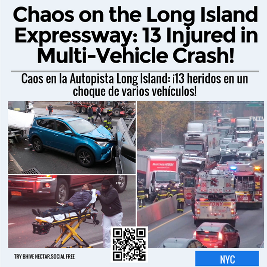 Chaos on the Long Island Expressway: 13 Injured in Multi-Vehicle Crash!
