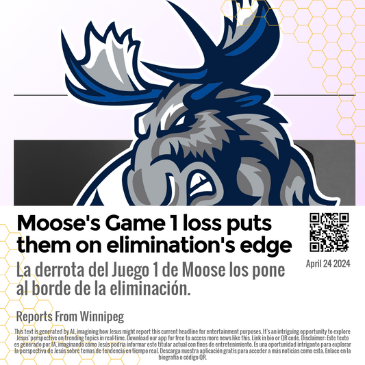 Moose's Game 1 loss puts them on elimination's edge