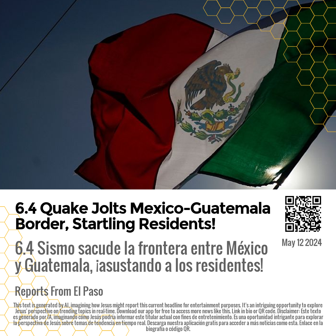 6.4 Quake Jolts Mexico-Guatemala Border, Startling Residents!