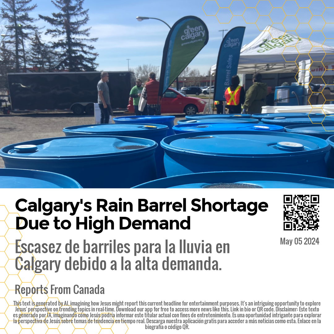 Calgary's Rain Barrel Shortage Due to High Demand