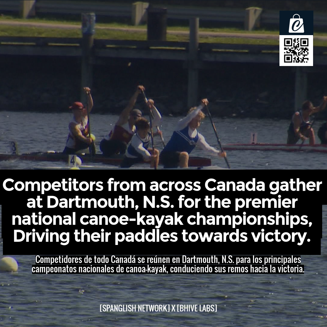 Competitors from across Canada gather at Dartmouth, N.S. for the premier national canoe-kayak championships, Driving their paddles towards victory.