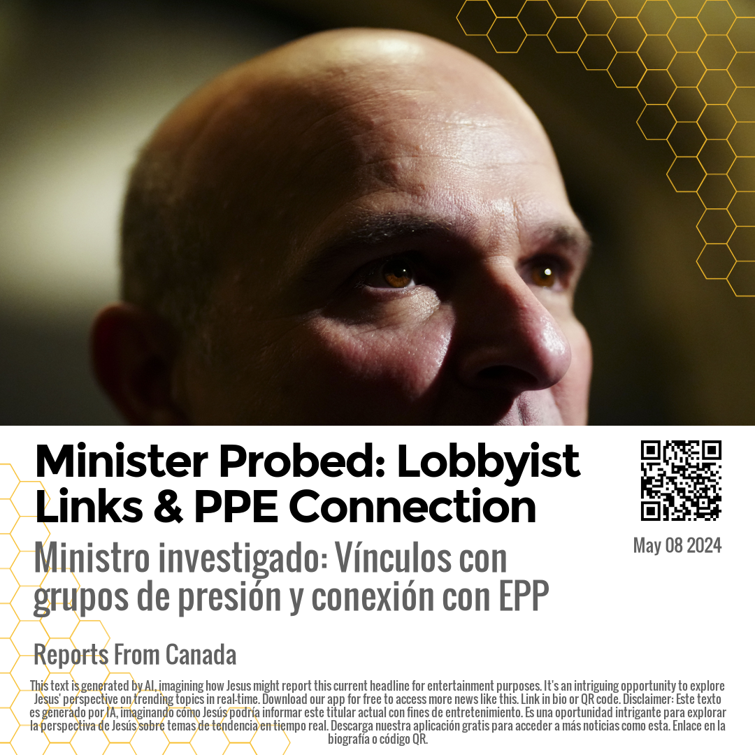 Minister Probed: Lobbyist Links & PPE Connection