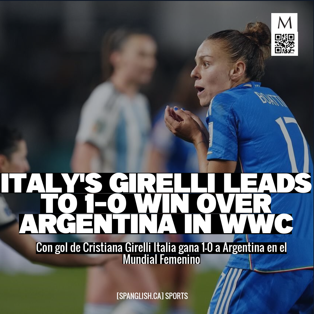 Italy's Girelli Leads to 1-0 Win Over Argentina in WWC