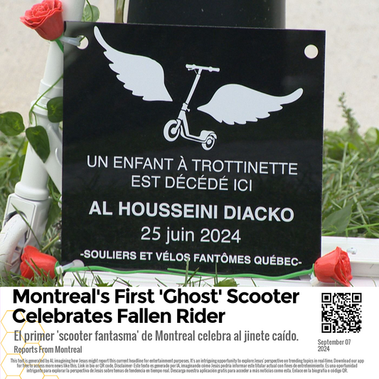 Montreal's First 'Ghost' Scooter Celebrates Fallen Rider