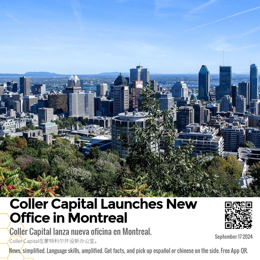 Coller Capital Launches New Office in Montreal