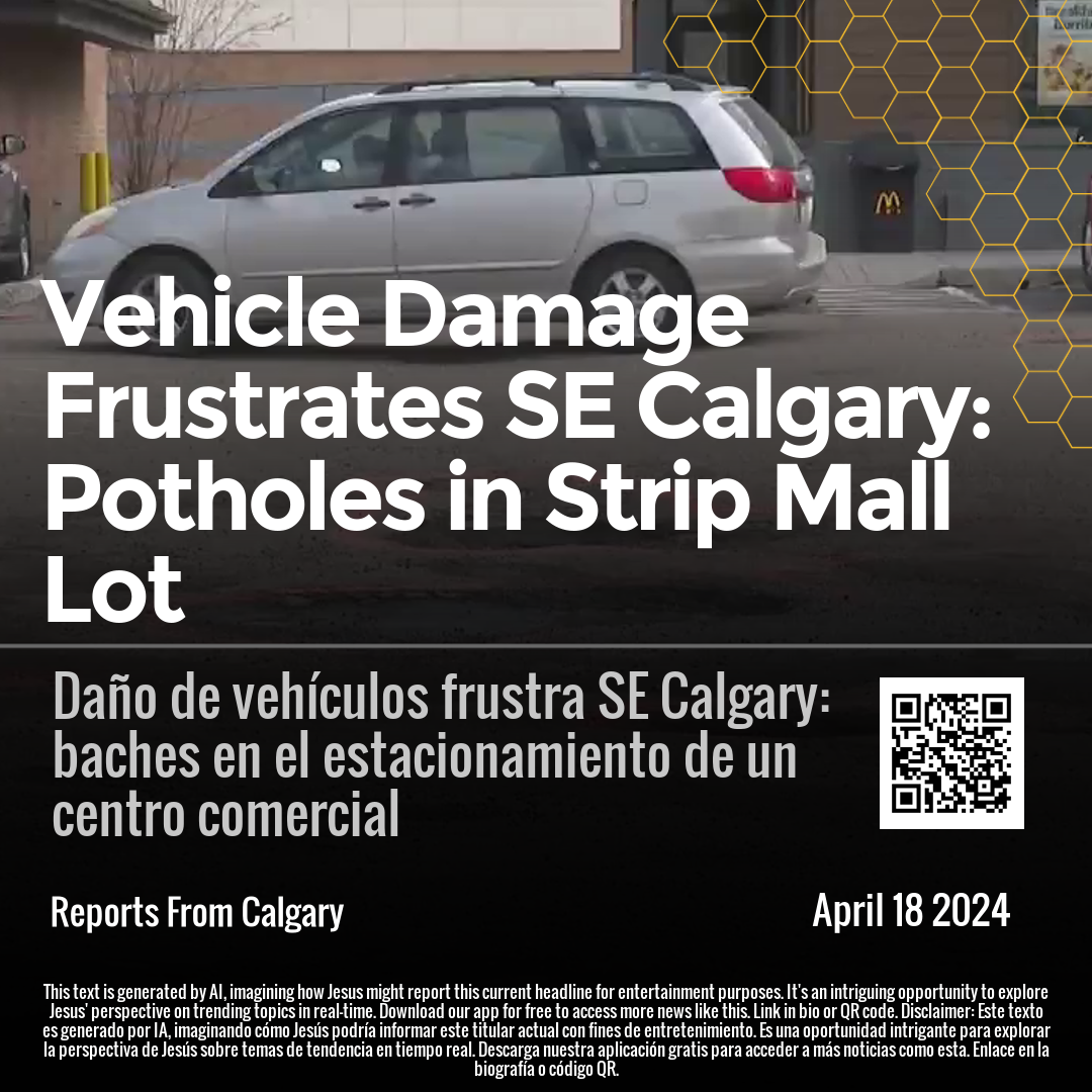 Vehicle Damage Frustrates SE Calgary: Potholes in Strip Mall Lot