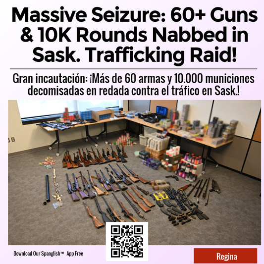 Massive Seizure: 60+ Guns & 10K Rounds Nabbed in Sask. Trafficking Raid!