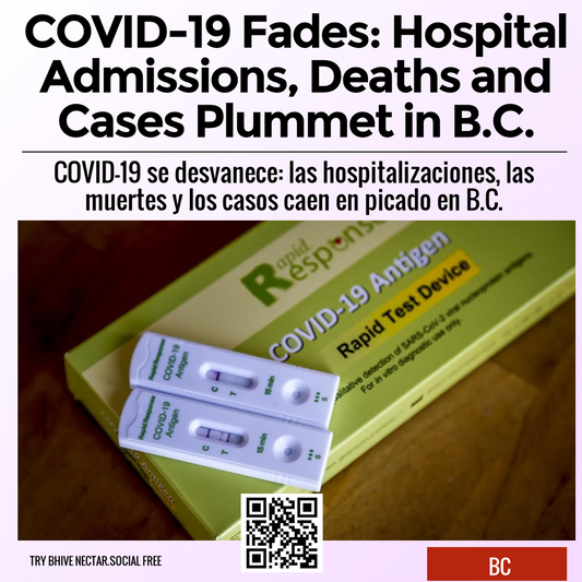 COVID-19 Fades: Hospital Admissions, Deaths and Cases Plummet in B.C.