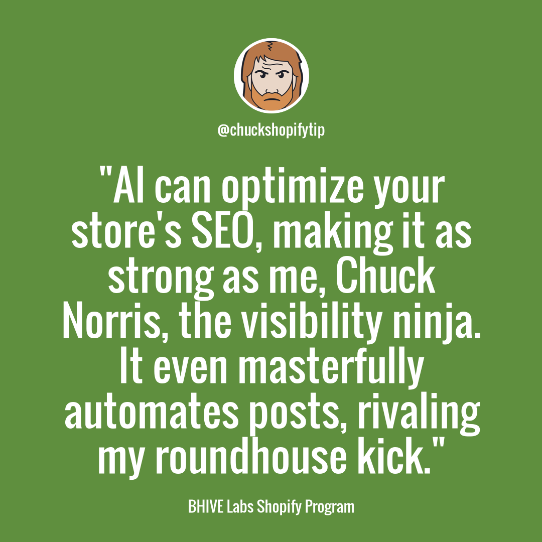 Boost Your Shopify Sales & SEO: Leverage AI Technology for Chuck Norris-Level Visibility