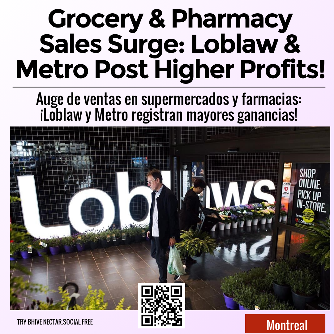 Grocery & Pharmacy Sales Surge: Loblaw & Metro Post Higher Profits!