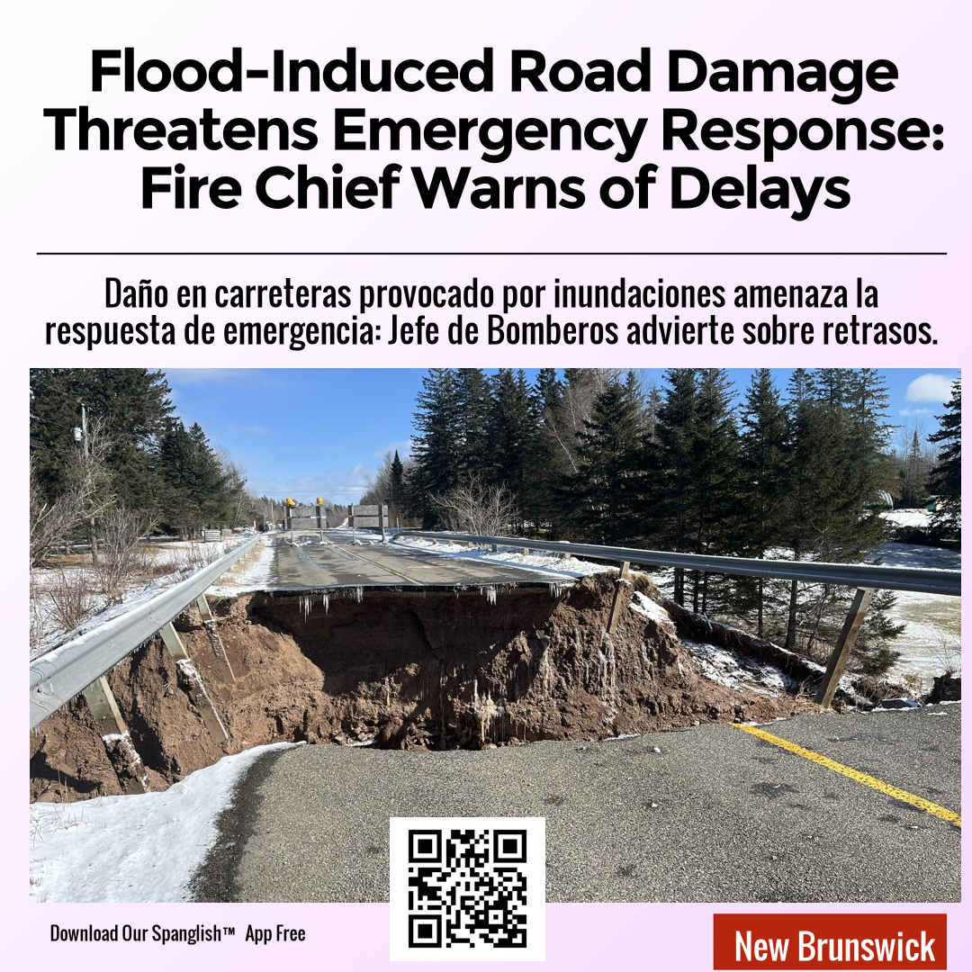 Flood-Induced Road Damage Threatens Emergency Response: Fire Chief Warns of Delays