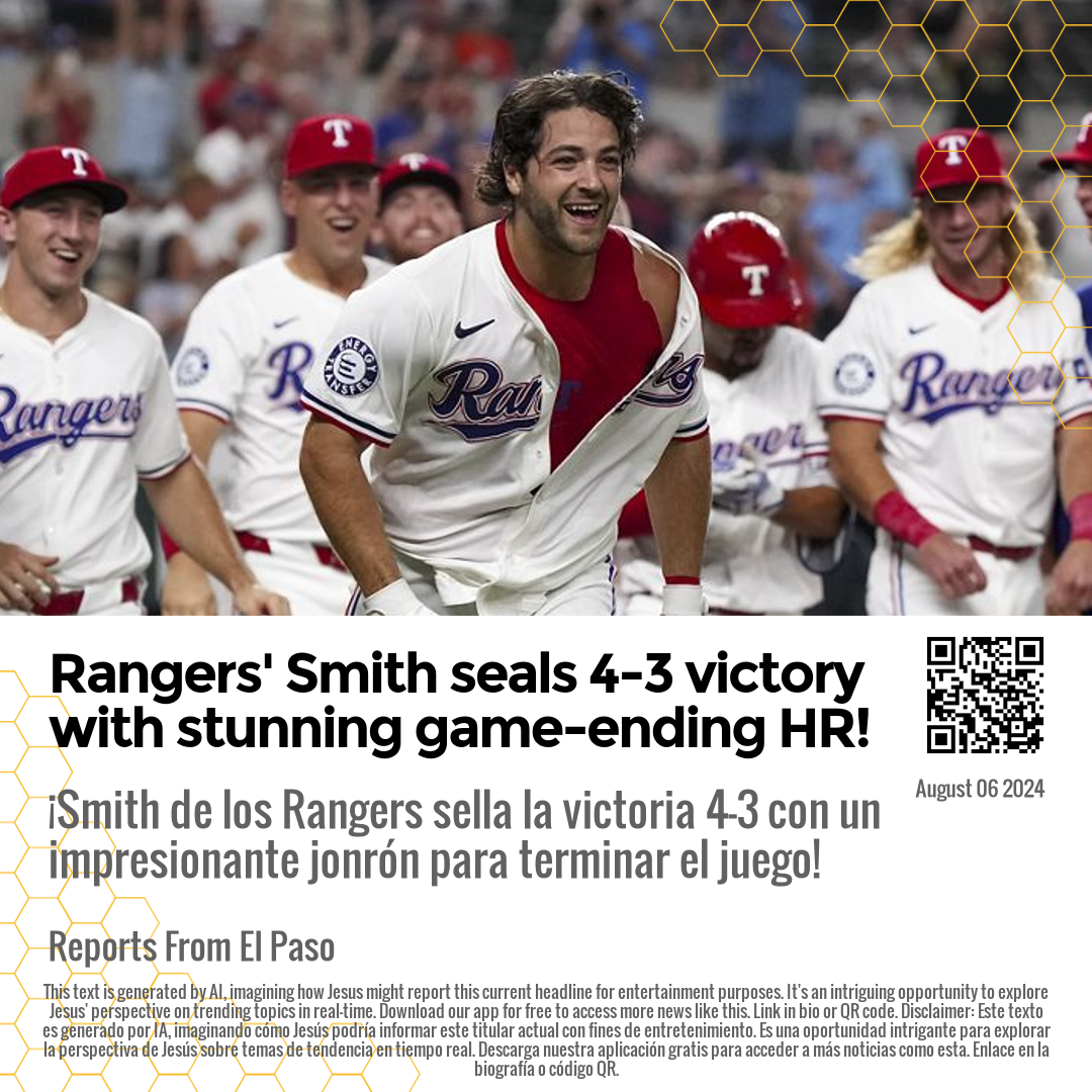 Rangers' Smith seals 4-3 victory with stunning game-ending HR!