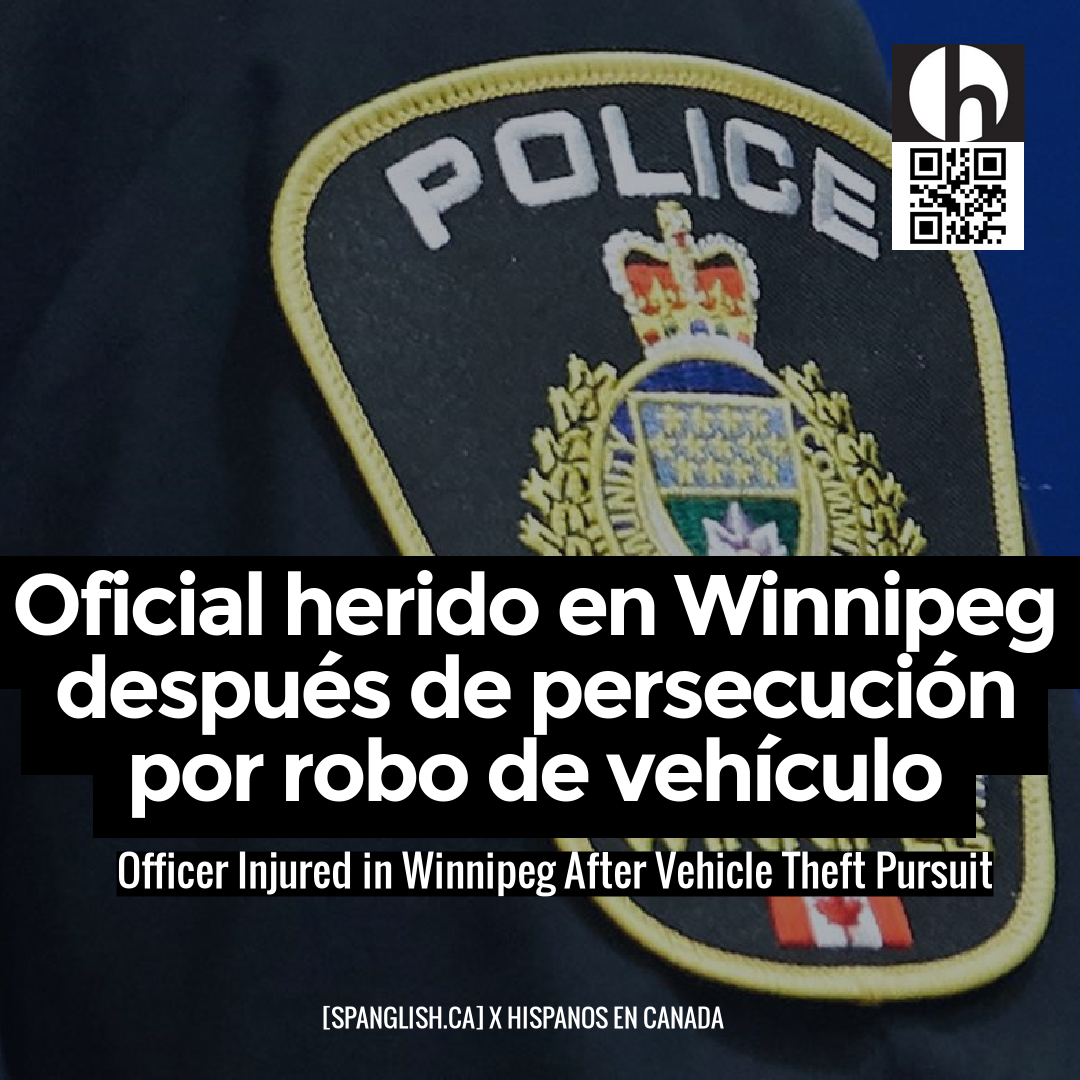 Officer Injured in Winnipeg After Vehicle Theft Pursuit