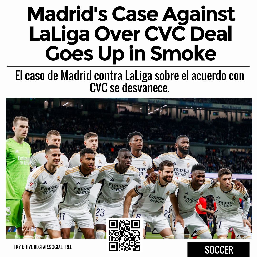 Madrid's Case Against LaLiga Over CVC Deal Goes Up in Smoke