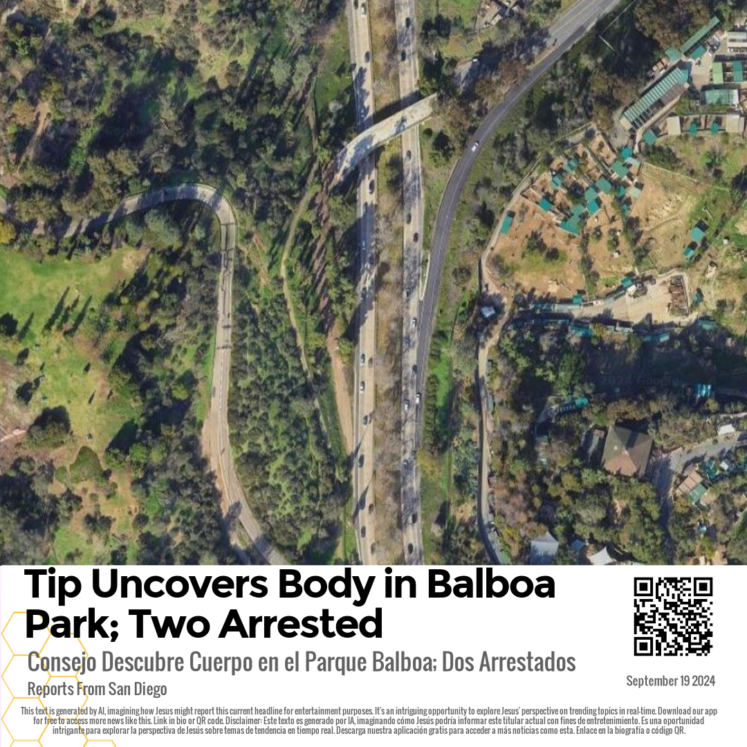 Tip Uncovers Body in Balboa Park; Two Arrested