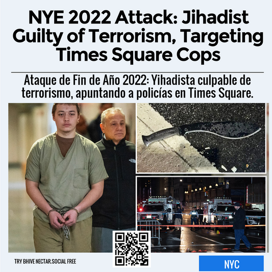 NYE 2022 Attack: Jihadist Guilty of Terrorism, Targeting Times Square Cops