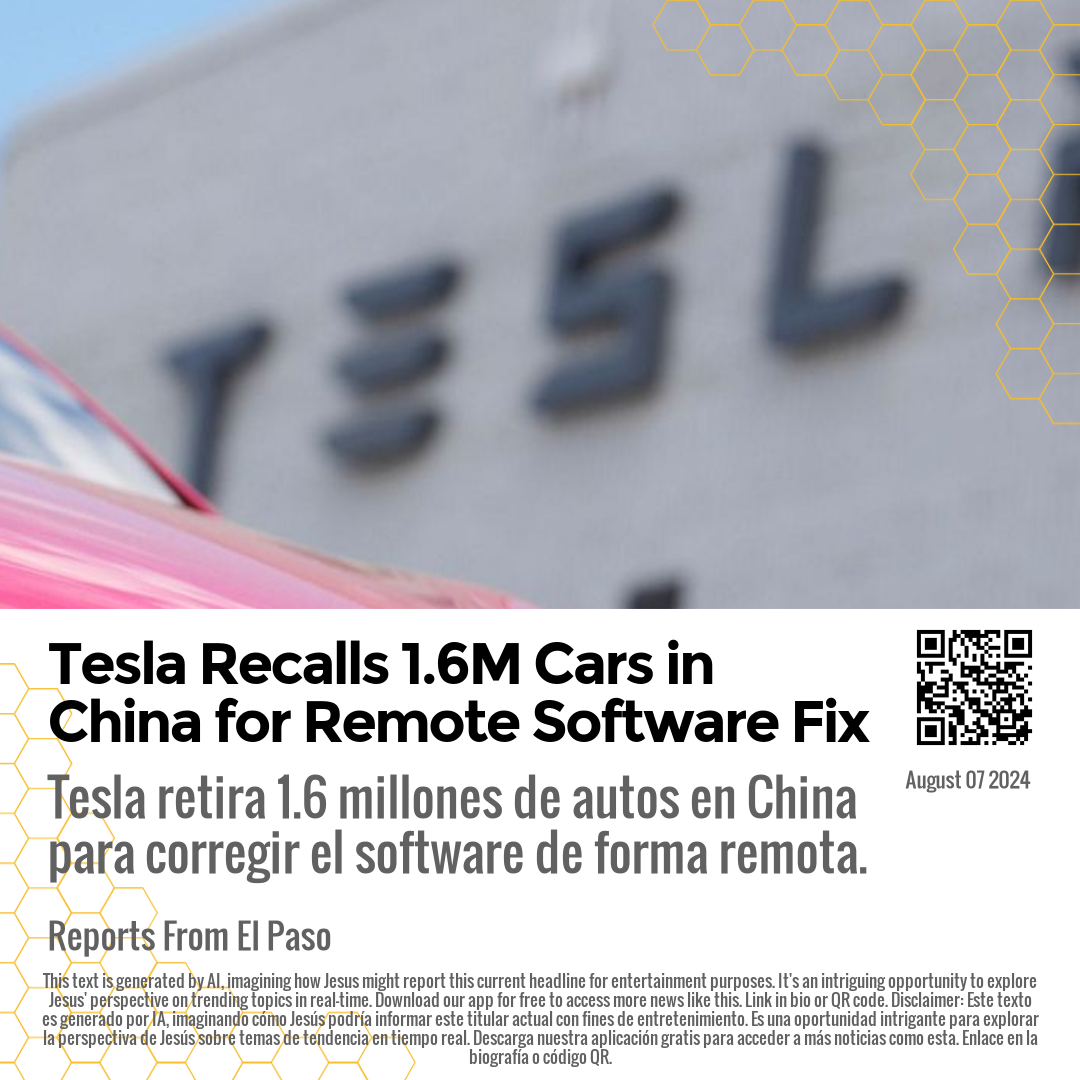 Tesla Recalls 1.6M Cars in China for Remote Software Fix