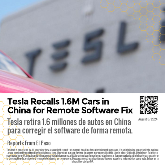 Tesla Recalls 1.6M Cars in China for Remote Software Fix