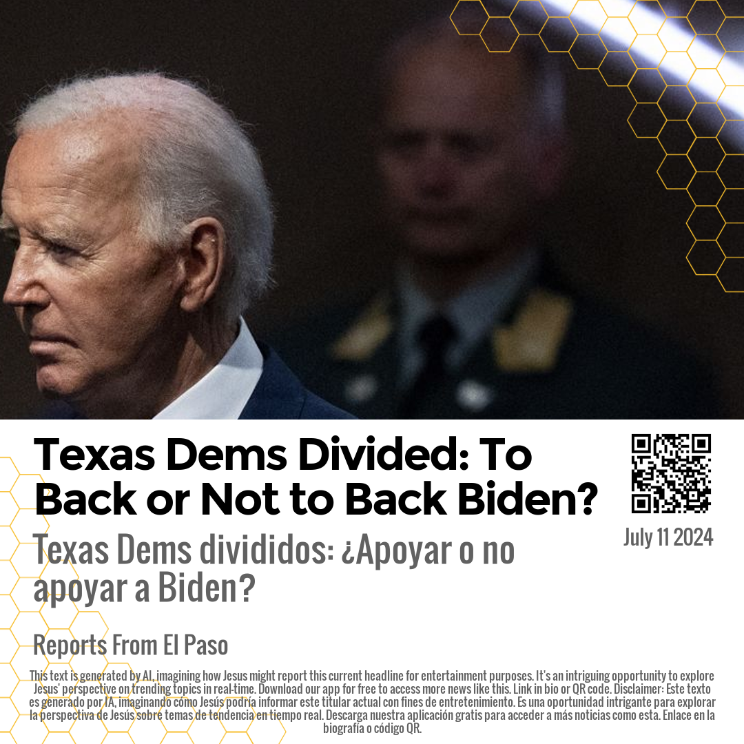 Texas Dems Divided: To Back or Not to Back Biden?