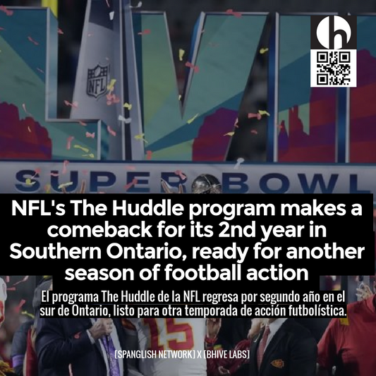 NFL's The Huddle program makes a comeback for its 2nd year in Southern Ontario, ready for another season of football action