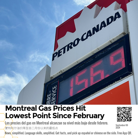 Montreal Gas Prices Hit Lowest Point Since February