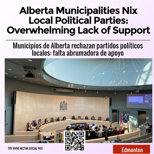 Alberta Municipalities Nix Local Political Parties: Overwhelming Lack of Support