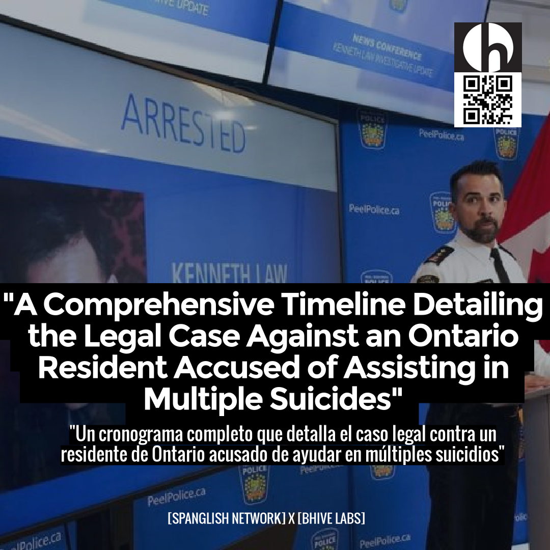 "A Comprehensive Timeline Detailing the Legal Case Against an Ontario Resident Accused of Assisting in Multiple Suicides"