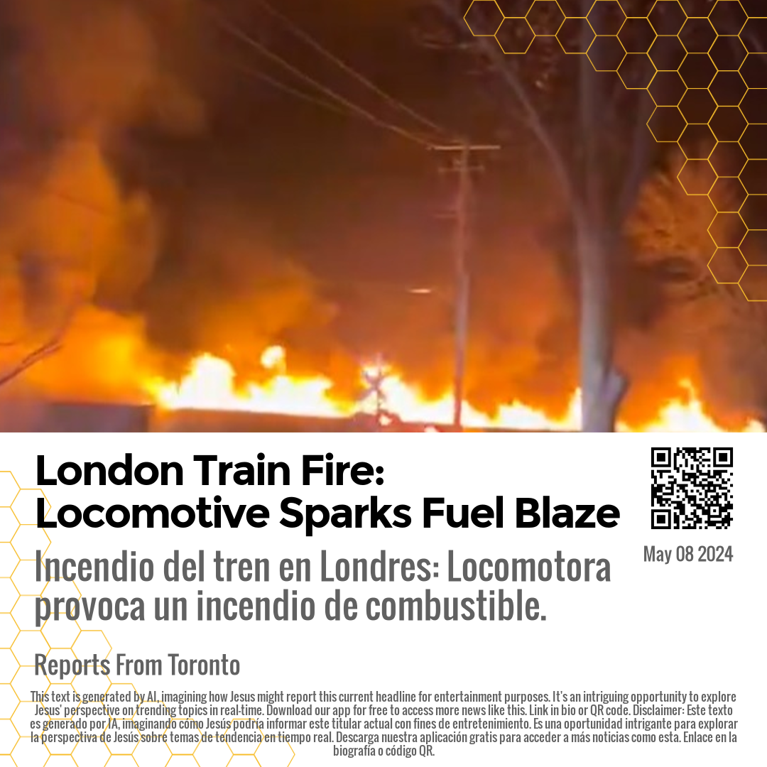 London Train Fire: Locomotive Sparks Fuel Blaze