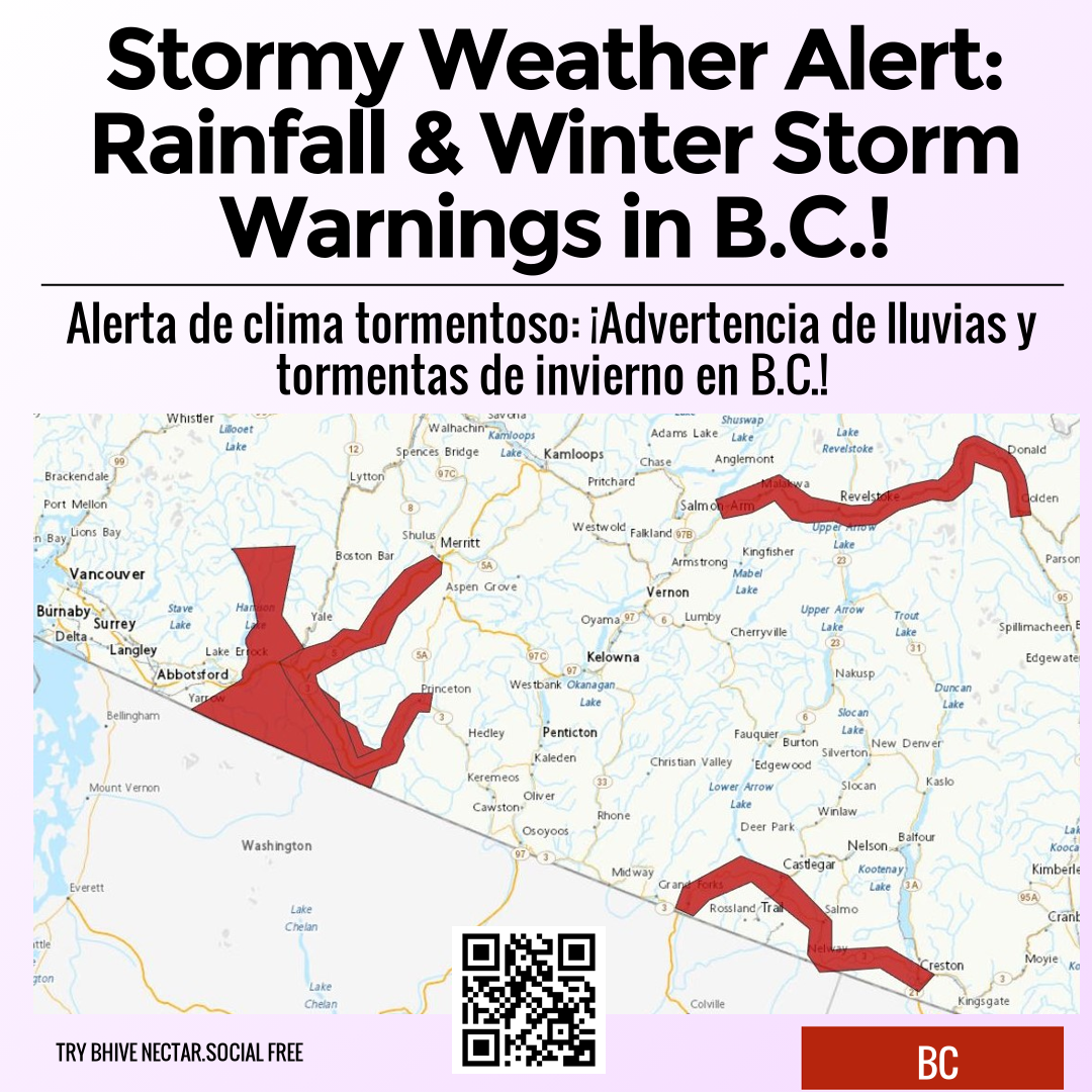 Stormy Weather Alert: Rainfall & Winter Storm Warnings in B.C.!