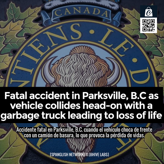 Fatal accident in Parksville, B.C as vehicle collides head-on with a garbage truck leading to loss of life