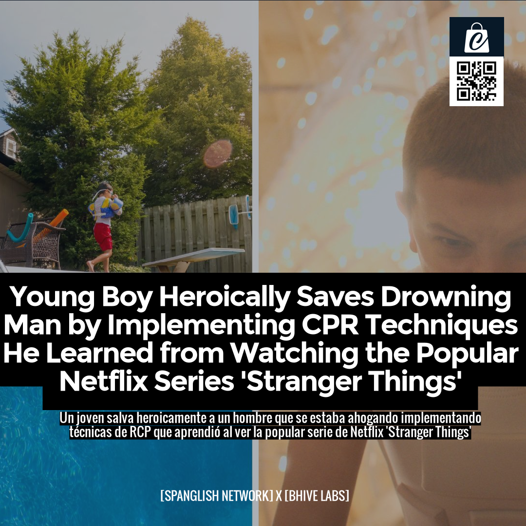 Young Boy Heroically Saves Drowning Man by Implementing CPR Techniques He Learned from Watching the Popular Netflix Series 'Stranger Things'