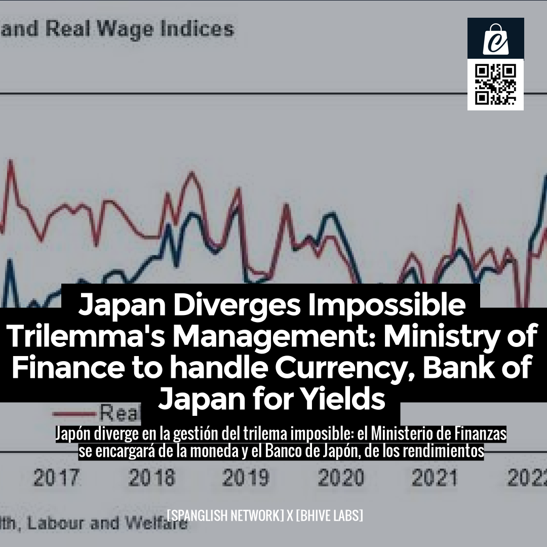 Japan Diverges Impossible Trilemma's Management: Ministry of Finance to handle Currency, Bank of Japan for Yields